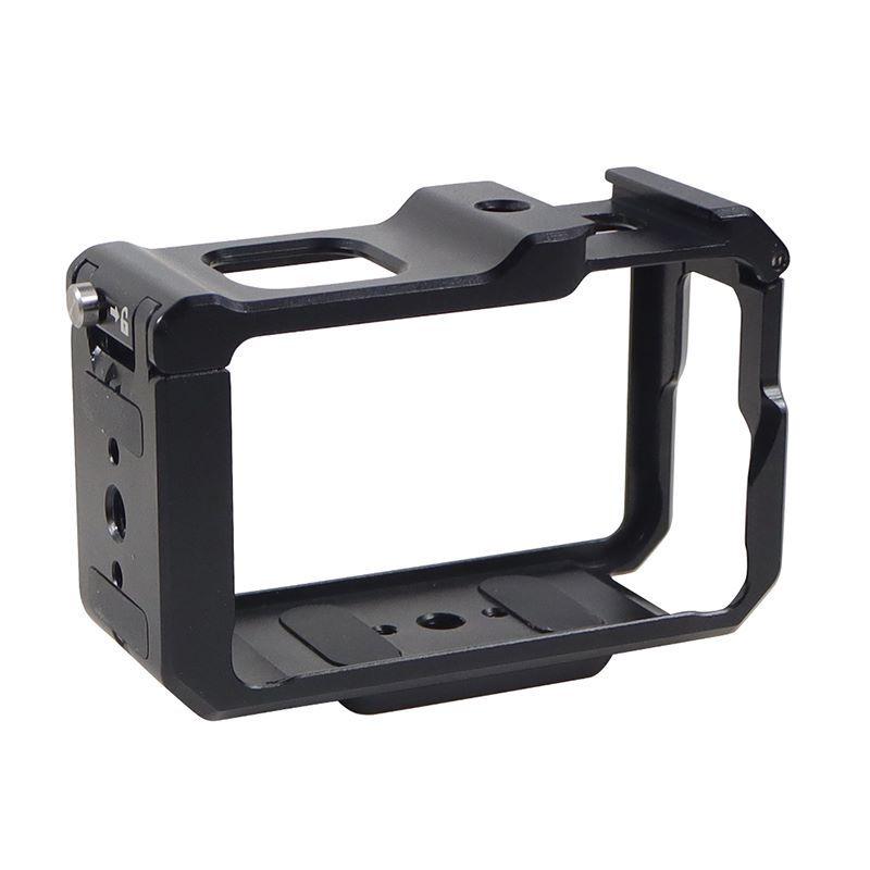 Lồng camera hợp kim nhôm cho DJI OSMO Hành động 3 Trường hợp mở rộng khung bảo vệ với giày lạnh 1/4 "ARRI Lỗ cho chân máy nhẹ