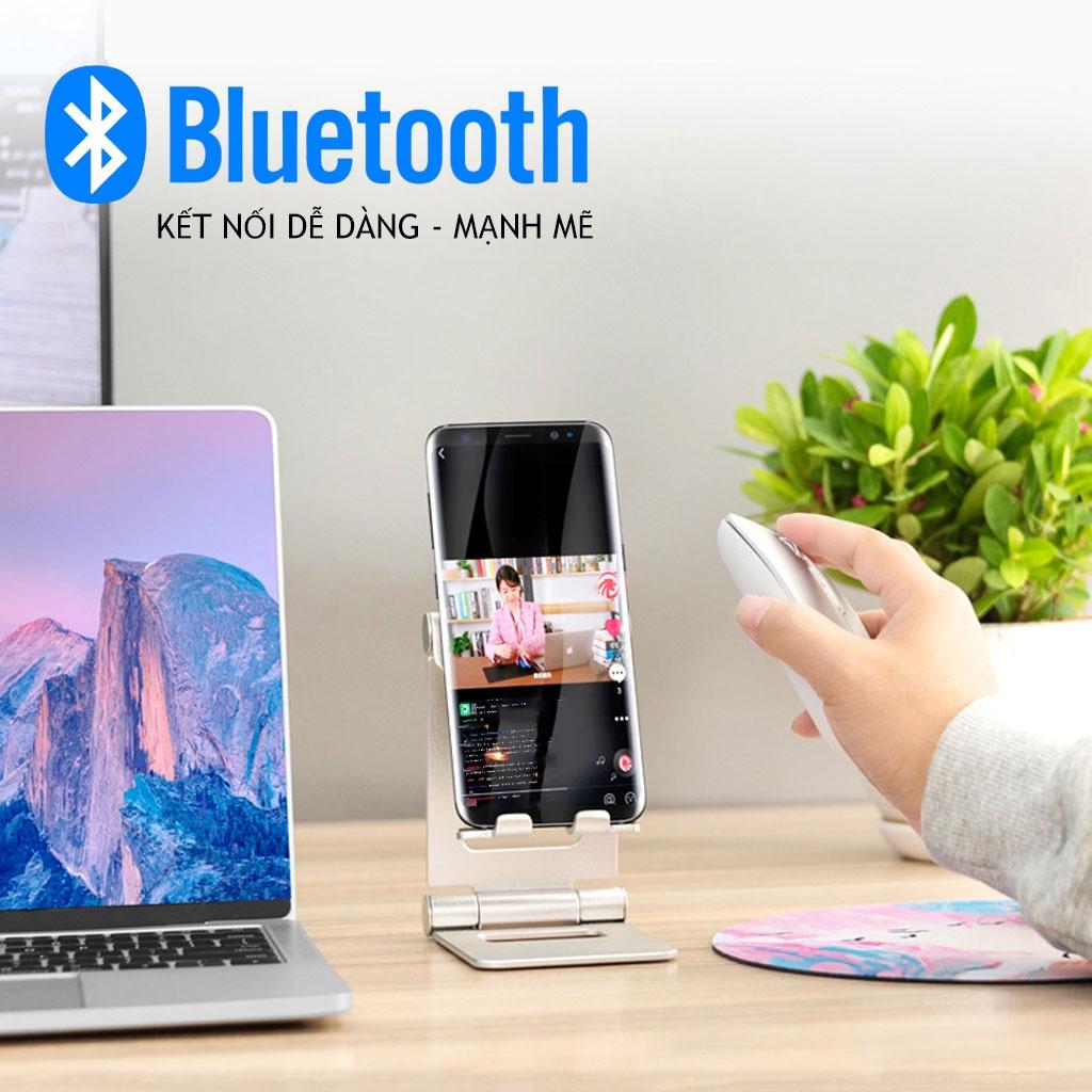 Chuột không dây bluetooth HXSJ M103B sạc pin siêu mỏng không gây tiếng ồn chuyên dùng cho Máy tính, pc, Laptop, Tivi - HÀNG CHÍNH HÃNG