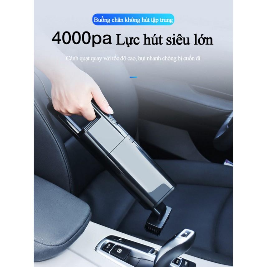 Máy hút bụi xe hơi không dây công suất cao 12V, hút ướt và khô - Home and Garden