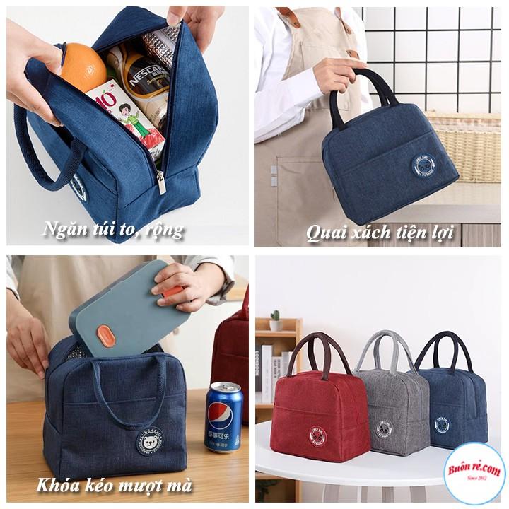 Combo cơm văn phòng: Hộp thủy tinh 3 ngăn 1000ml / Hộp thủy tinh tròn 400ml / Túi đựng cơm Lunch Bag / Bộ đũa+thìa+dĩa