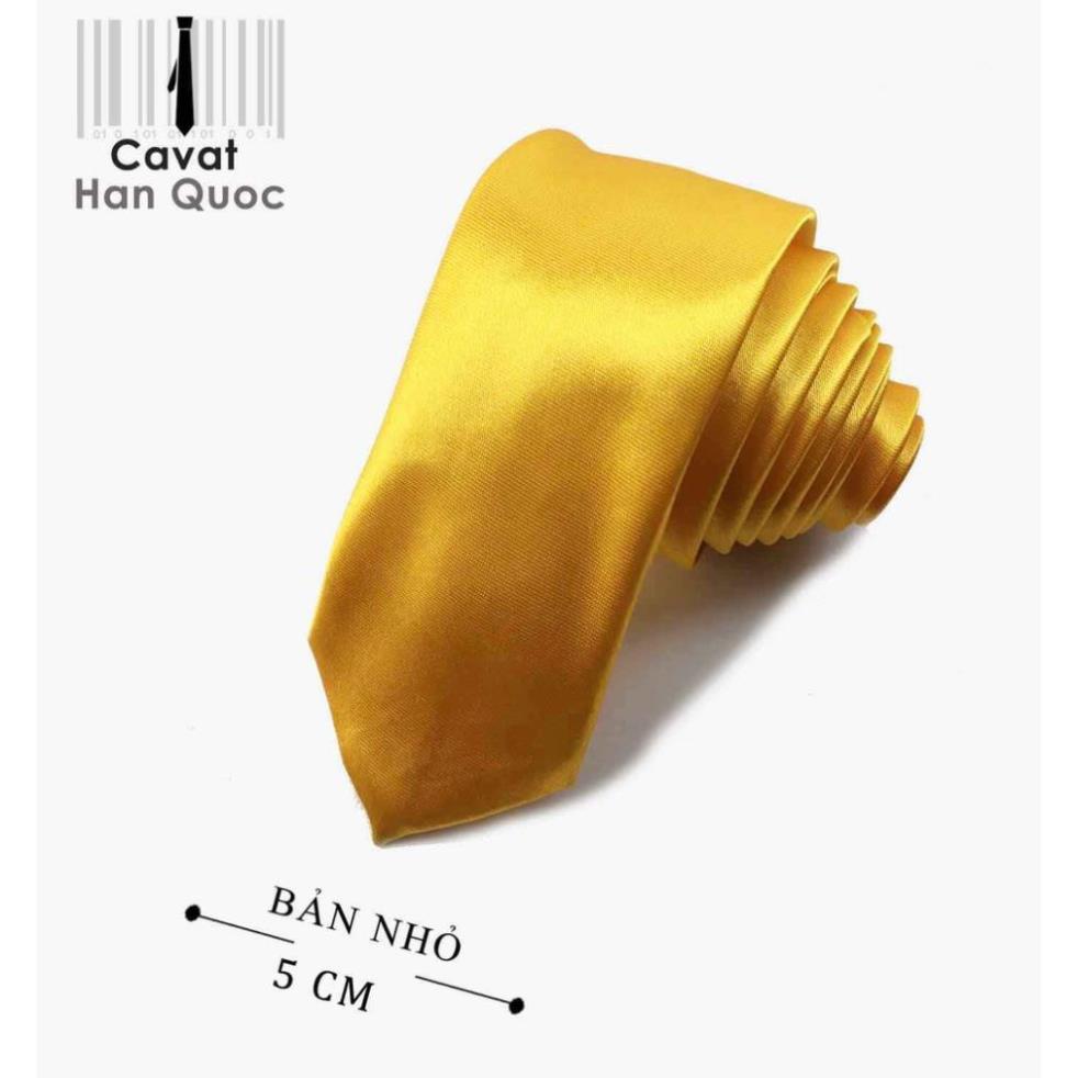 Cavat nam bản nhỏ (5cm) thời trang - Cavat lụa đủ màu- thời trang nam