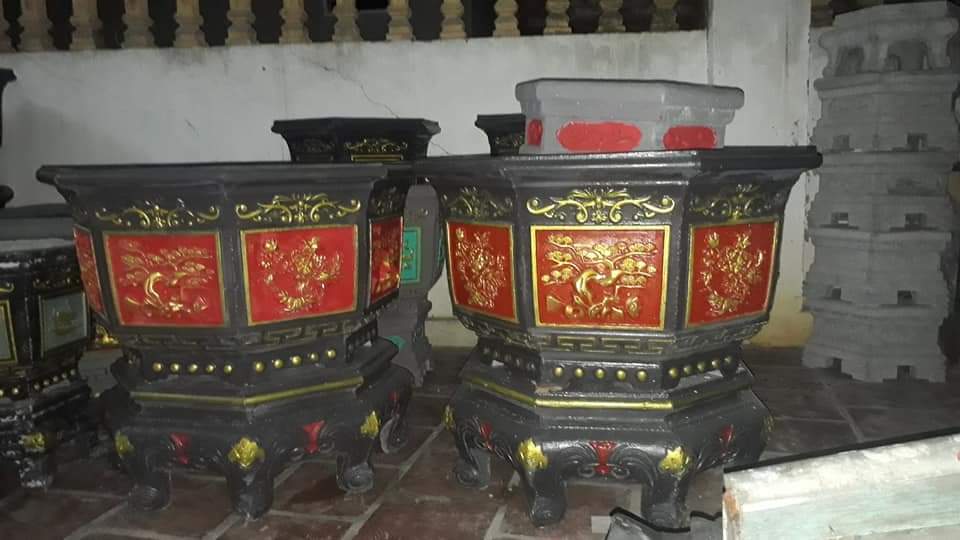 Khuôn đổ chậu bát giác rộng 1m cao 55cm có lòng trong nhựa ABS không kèm chân