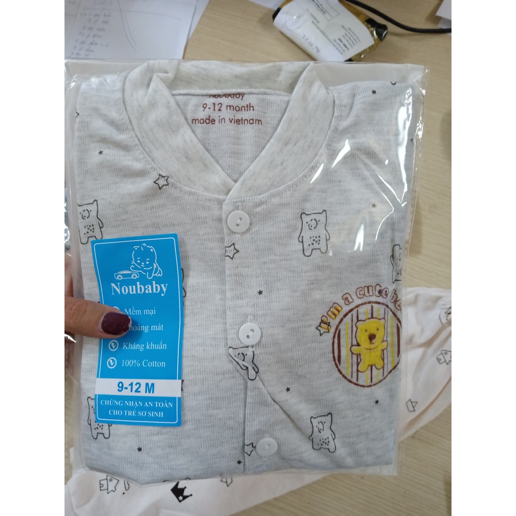 Bộ quần áo thu đông dài tay chất cotton hàng Việt Nam chất lượng cao cho bé từ 0-15 tháng