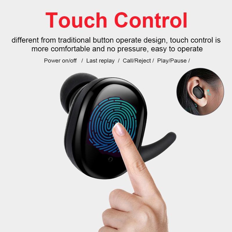Tai nghe nhét tai không dây TECSIRE TWS bluetooth 5.0 tích hợp mi cờ rô chất lượng cao