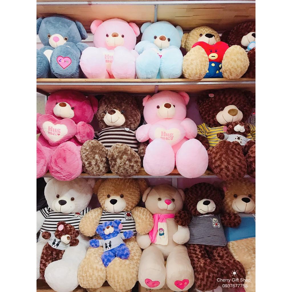 Gấu Bông Teddy Ôm Tim Khổng Lồ 1m5 Ảnh Shop Chụp