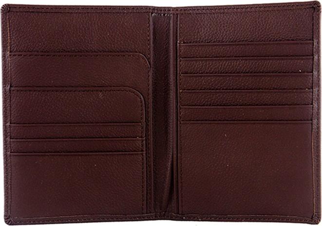 Ví đựng passport da bò Huy Hoàng màu nâu HT9106