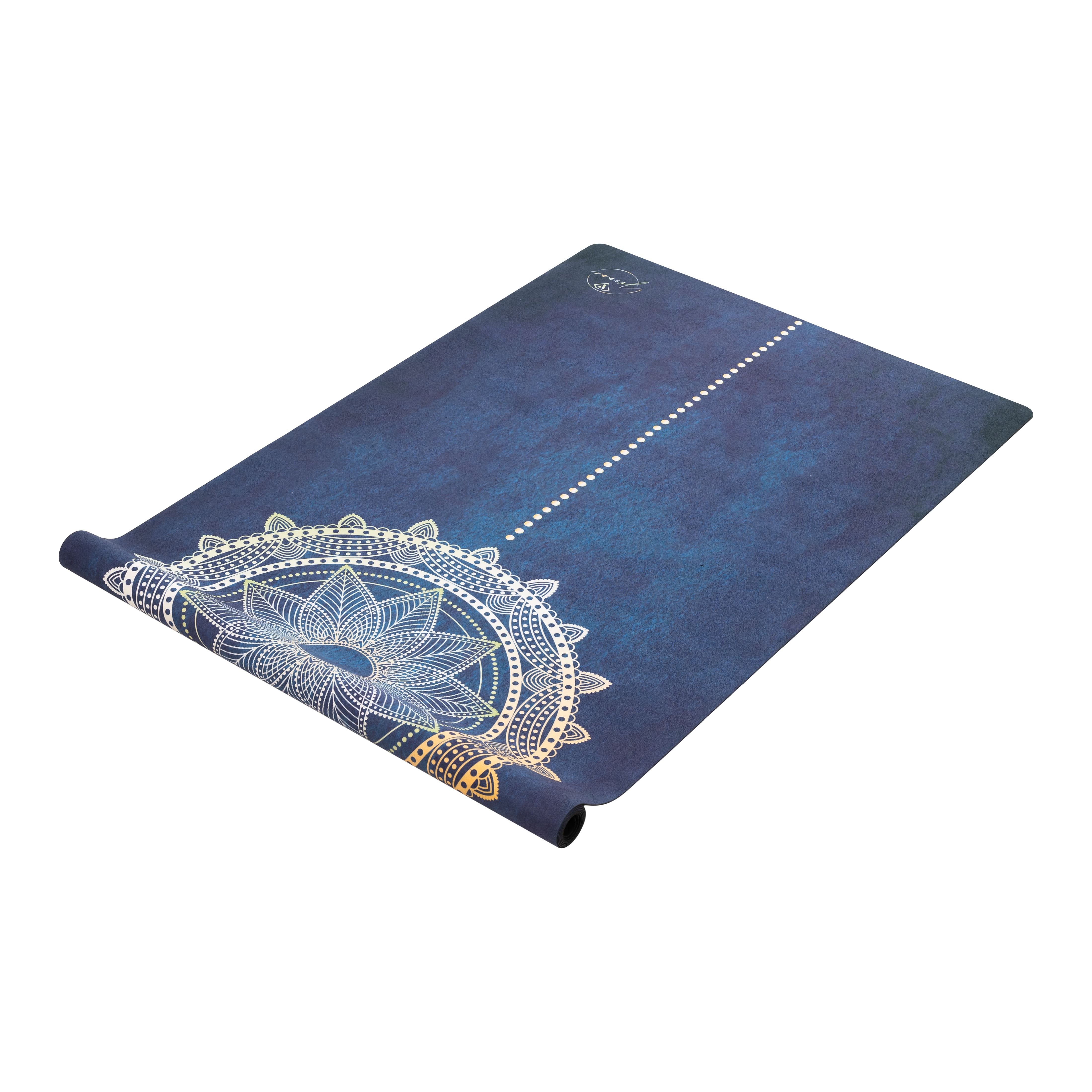 Thảm tập yoga du lịch cao cấp chính hãng Yvonne, Mandala (TẶNG KÈM 3 PHẦN QUÀ) dày 1,5mm gấp gọn, bề mặt nhám, siêu bám, ưa mồ hôi, dễ vệ sinh, chất liệu cao su tự nhiên