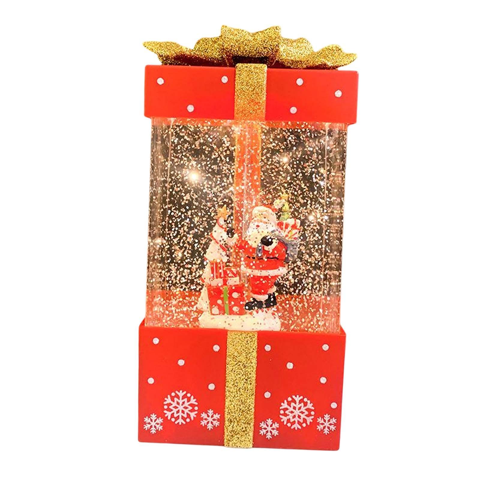 Christmas Music Box Lantern Christmas Scene for Home Decor Birthday Gift