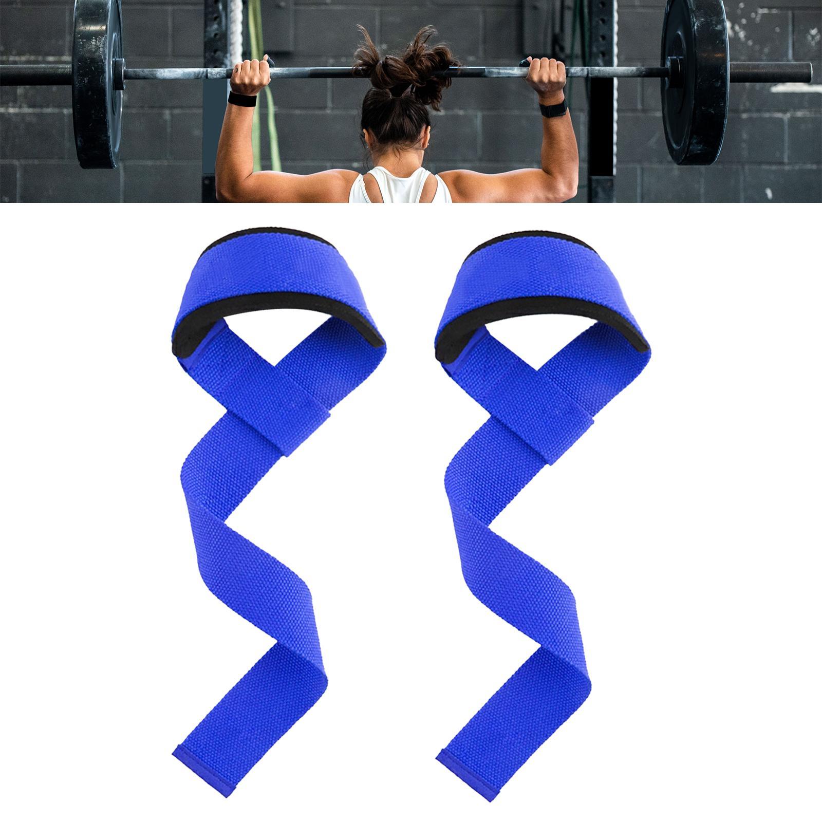 1 Pair Weight Lifting Straps Gym Wrist Wraps Lifting Straps Strength Training Weightlifting Wrist Straps for Dumbbell Bodybuilding Deadlifts