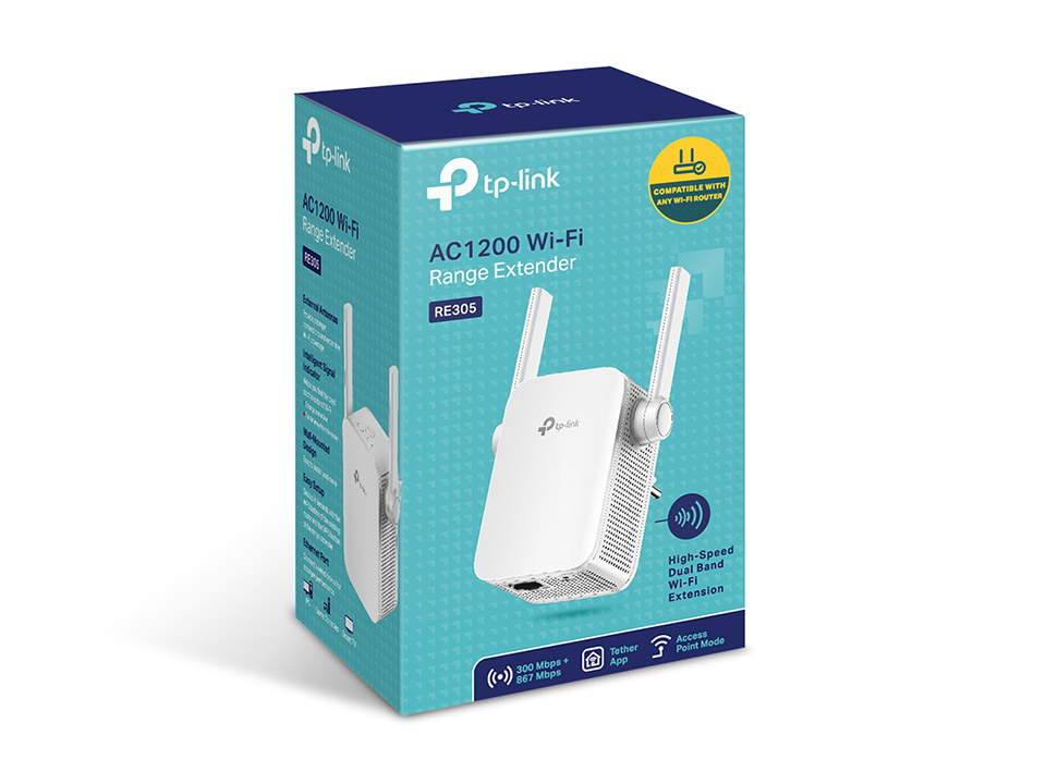 Bộ Mở Rộng Sóng Wifi TP-Link RE305 (Chuẩn AC/ AC1200Mbps)-hàng chính hãng