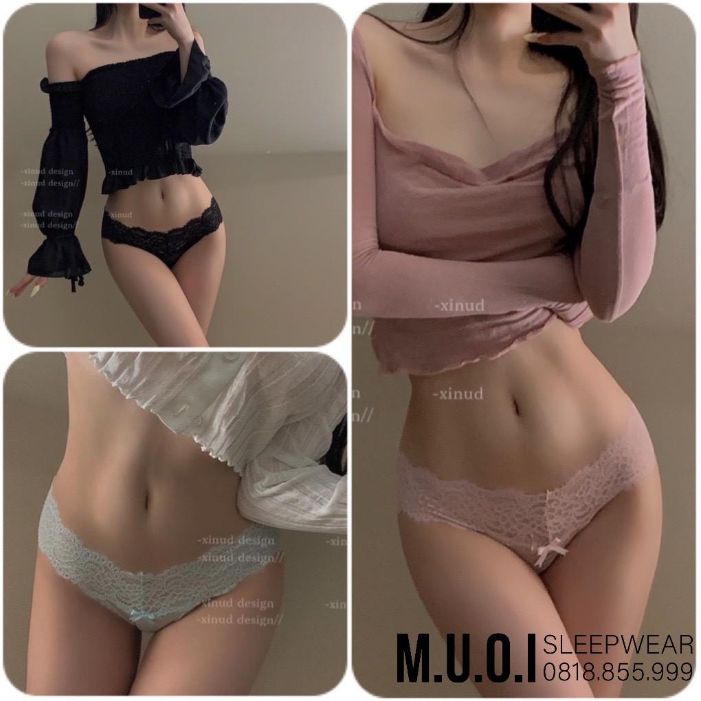 Quần lót ren lọt khe chữ T mềm mịn quyến rũ - QL008 M10