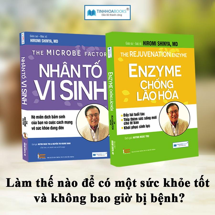 Sách - Combo 2 cuốn Nhân tố vi sinh + Enzyme chống lão hóa