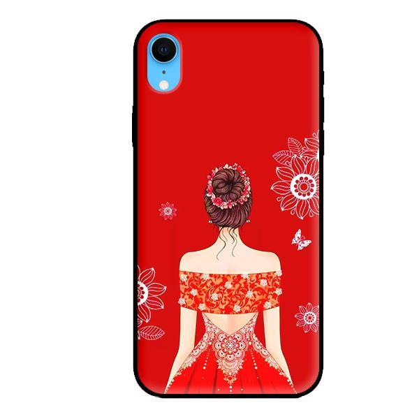 Ốp lưng cho iPhone XR Cô gái váy ngang vai - Hàng chính hãng