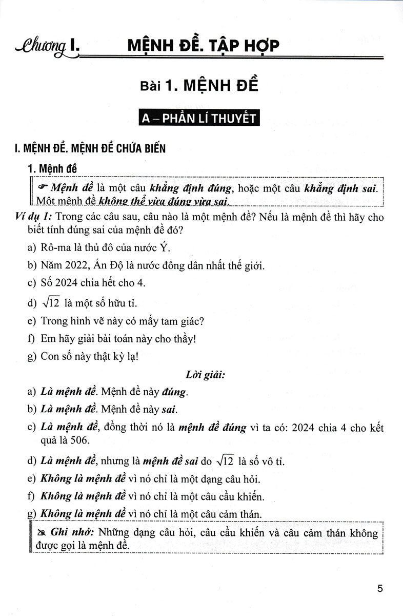 Sách Tham Khảo Toán 10 (Dùng Chung Cho Các Bộ SGK Hiện Hành) - HA
