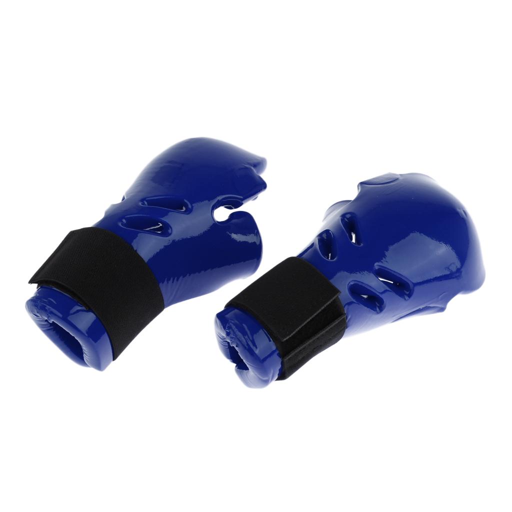 Kids Child Taekwondo Sparring Gloves Mitts MMA Hand Protective Gear Blue S
