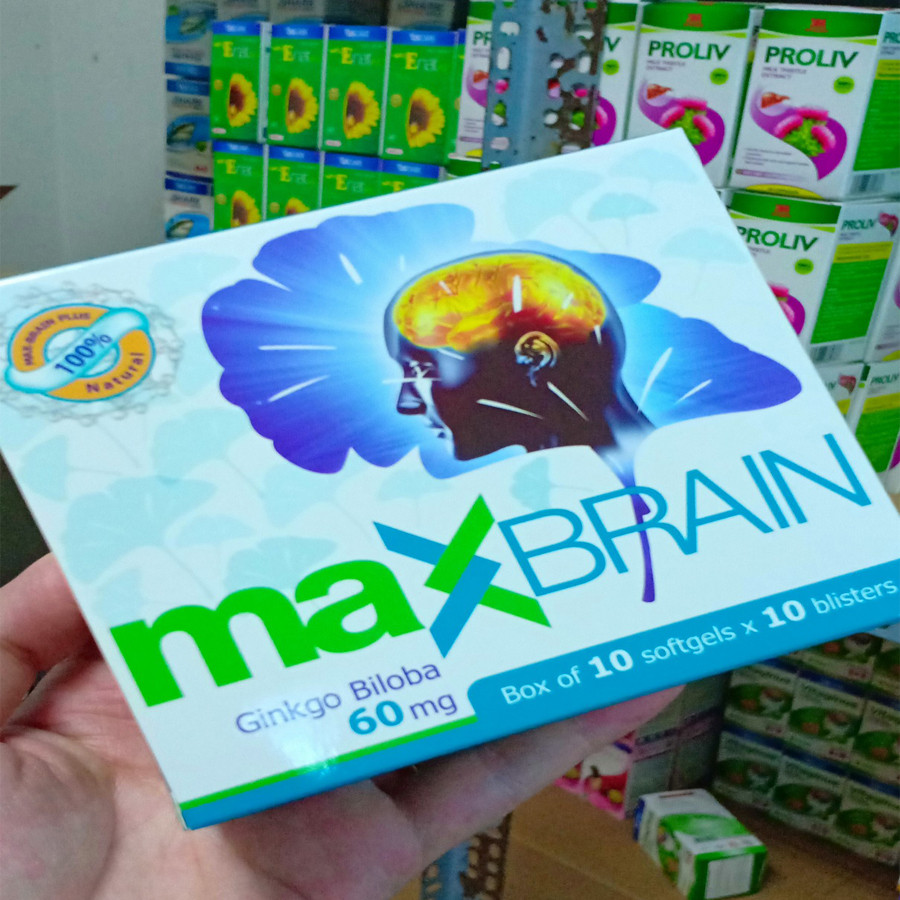 Thực Phẩm Chức Năng Tăng cường Chức năng Tuần Hoàn Não Maxbrain Sirio Pharma (100 viên)