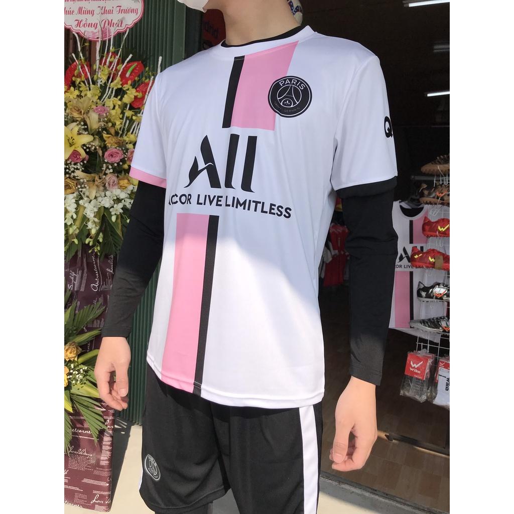 Paris Saint Germain Hồng bộ quần áo thể thao mùa hè