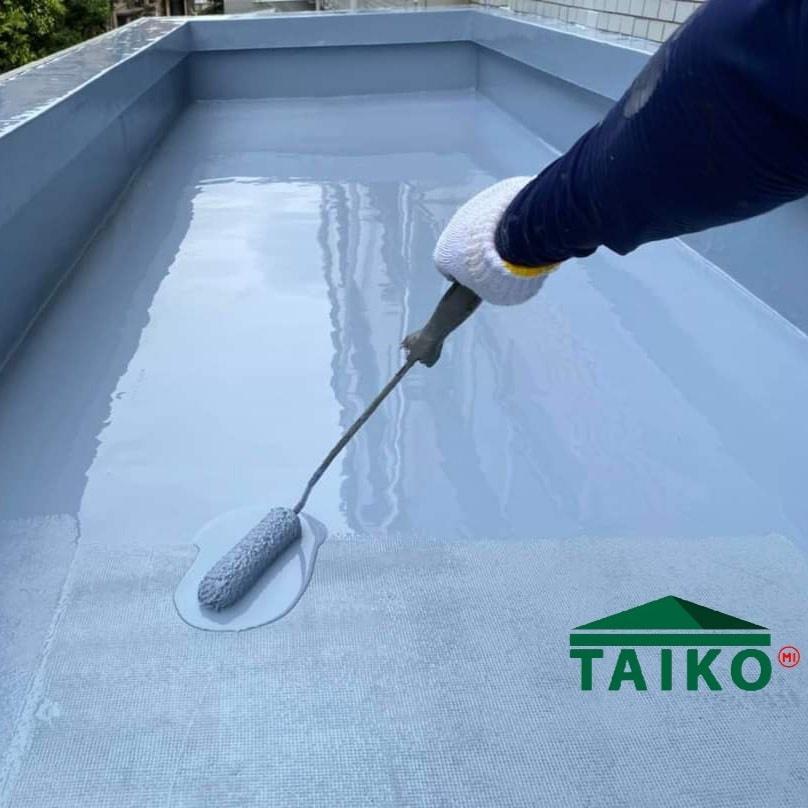Keo Sơn Chống Thấm Sàn Mái TAIKO NITTON - Thùng 18 Lít - Tặng Kèm Vải Kết Cấu