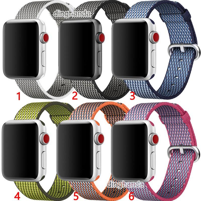 Dây đeo thay thế chất liệu vải dù cho Apple Watch 1 2 3 4 5 6 SE 7