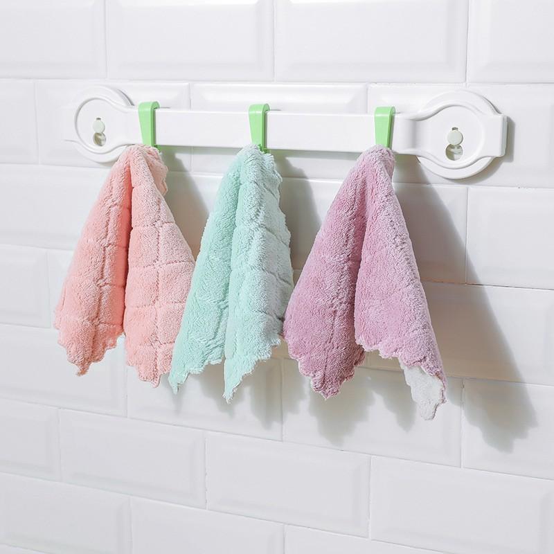Set 10 khăn lau bếp đa năng, 2 mặt sieu mềm mịn, set khăn lau tiện dụng, siêu sạch thấm hút