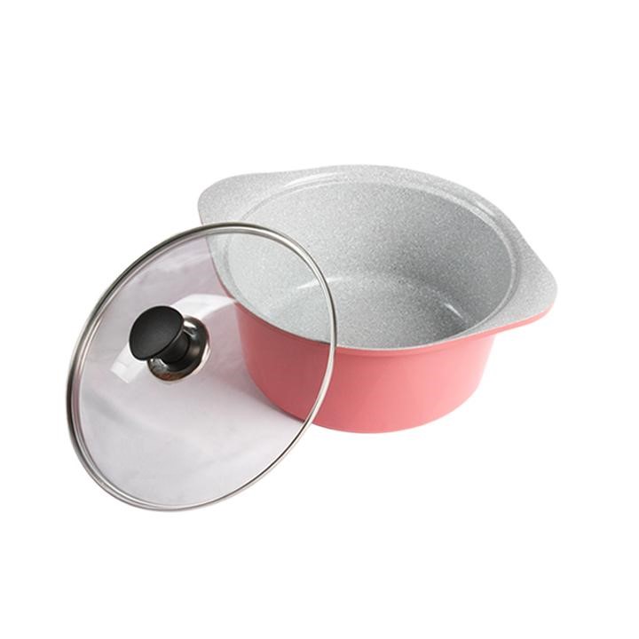 Nồi đúc ceramic cao cấp 2 tay cầm 20 cm