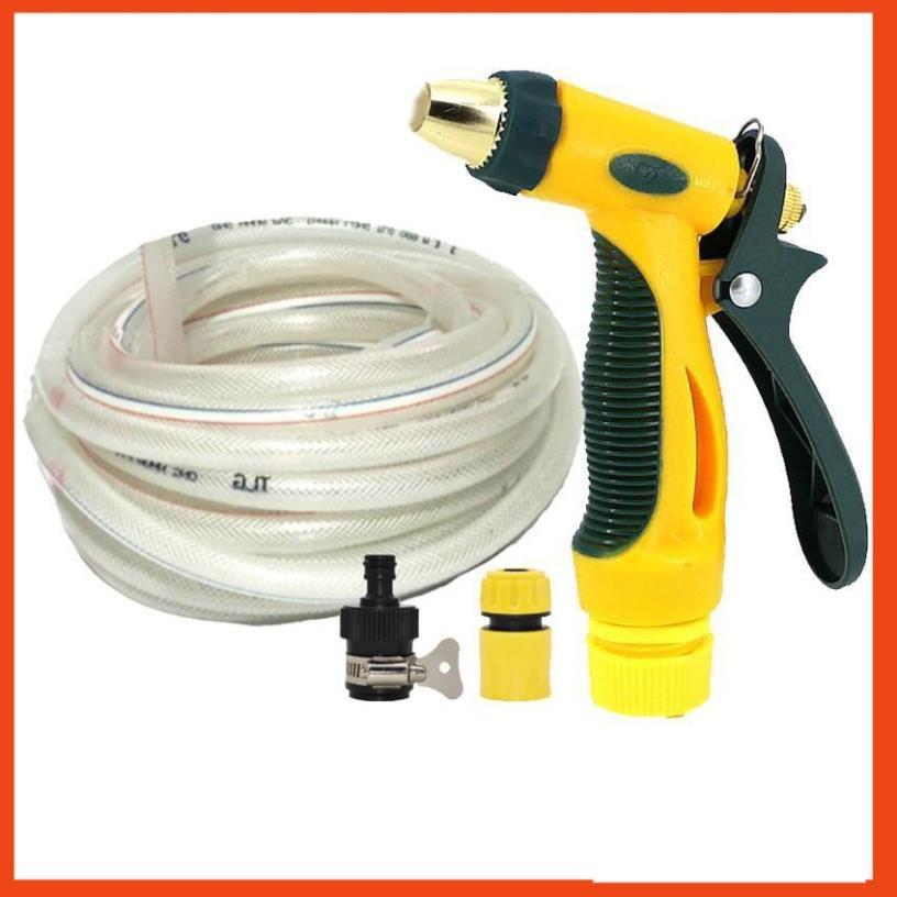 Bộ dây vòi xịt nước rửa xe,tưới cây tăng áp 3 lần 7-10m 206317