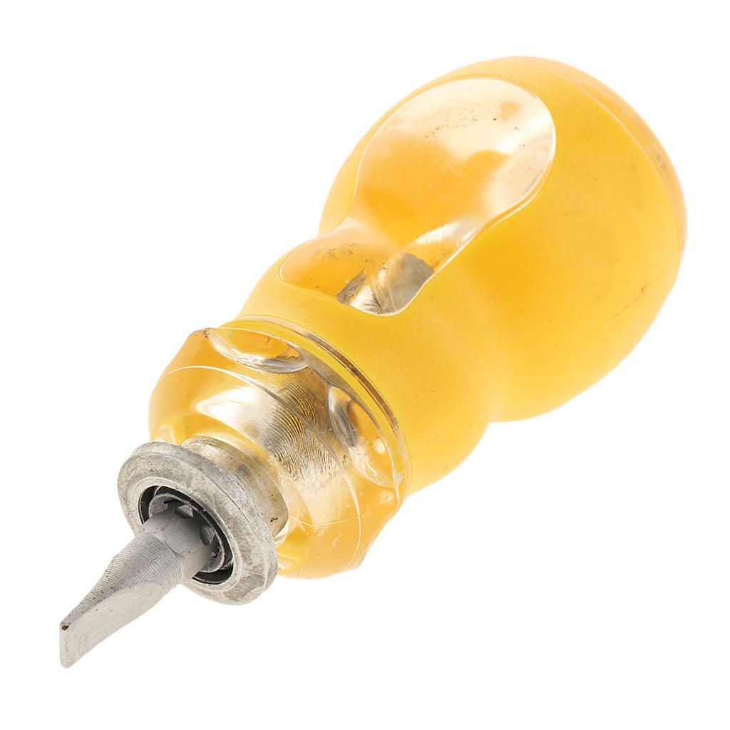 Steel Radish Head Fork Type Stretched Screwdriver Spanner Head Screwdriver Magnetic Tip Easy to Replace the Cutter Head, Durable