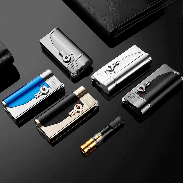 Vỏ Hộp Quẹt Bật Lửa khò 1 tia Jobon ZB-A01 Thiết Kế đẹp độc lạ tặng kèm đá và dụng cụ lọc - dùng gas cao cấp (full box) (KHÔNG XĂNG KHÔNG GAS)