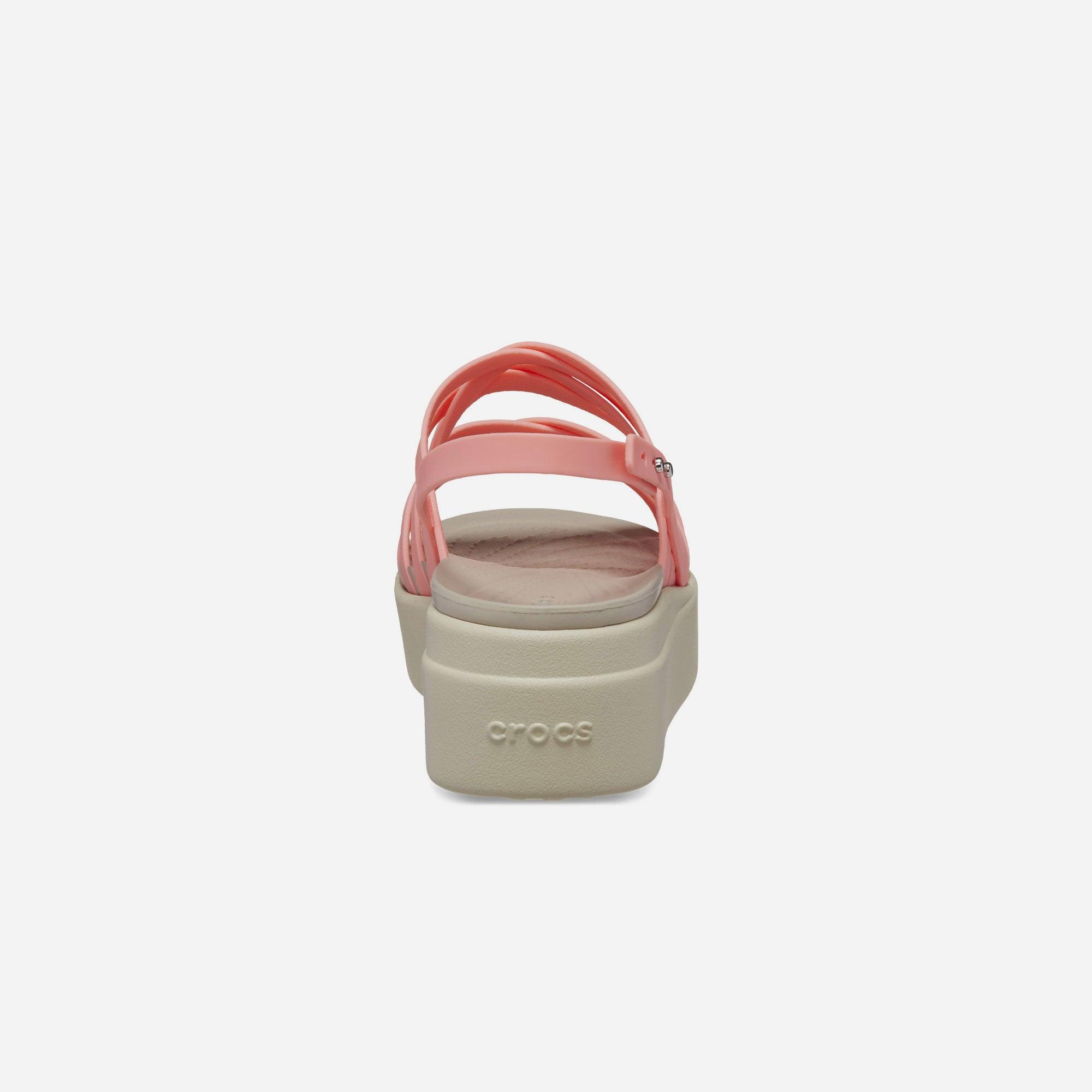 Giày đế xuồng nữ Crocs Brooklyn Strappy Low - 206751-6VY