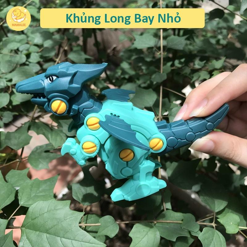Đồ Chơi Mô Hình Khủng Long Lắp Ghép Có Tua Vít Tháo Lắp Size 10 x 14 cm