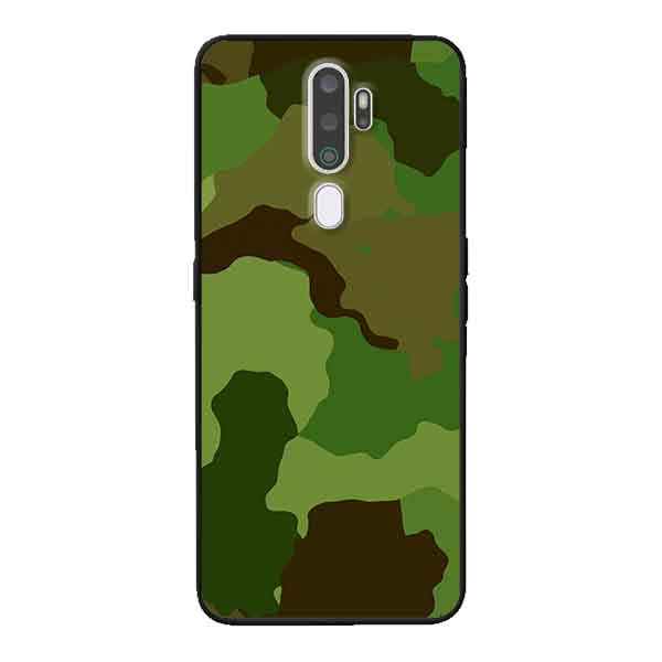 Ốp Lưng in cho Oppo A9 2020 Mẫu Camo Xanh Quân Đội - Hàng Chính Hãng