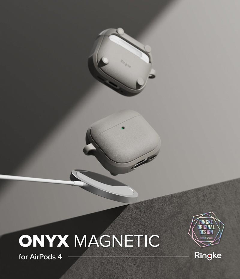 Vỏ ốp dành cho AirPods 4 RINGKE Onyx Magnetic - Hàng Chính Hãng