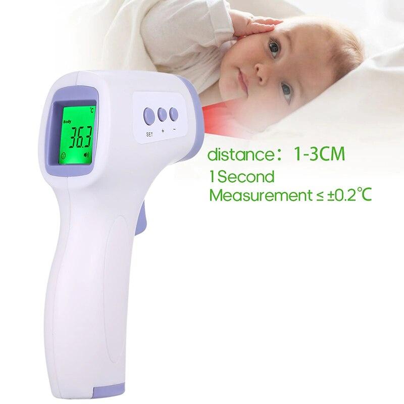 Non-Contact Infrared Thermometer Digital IR Forehead Ear Fever Electronic Laser Body Temperature Outdoor Baby Adult