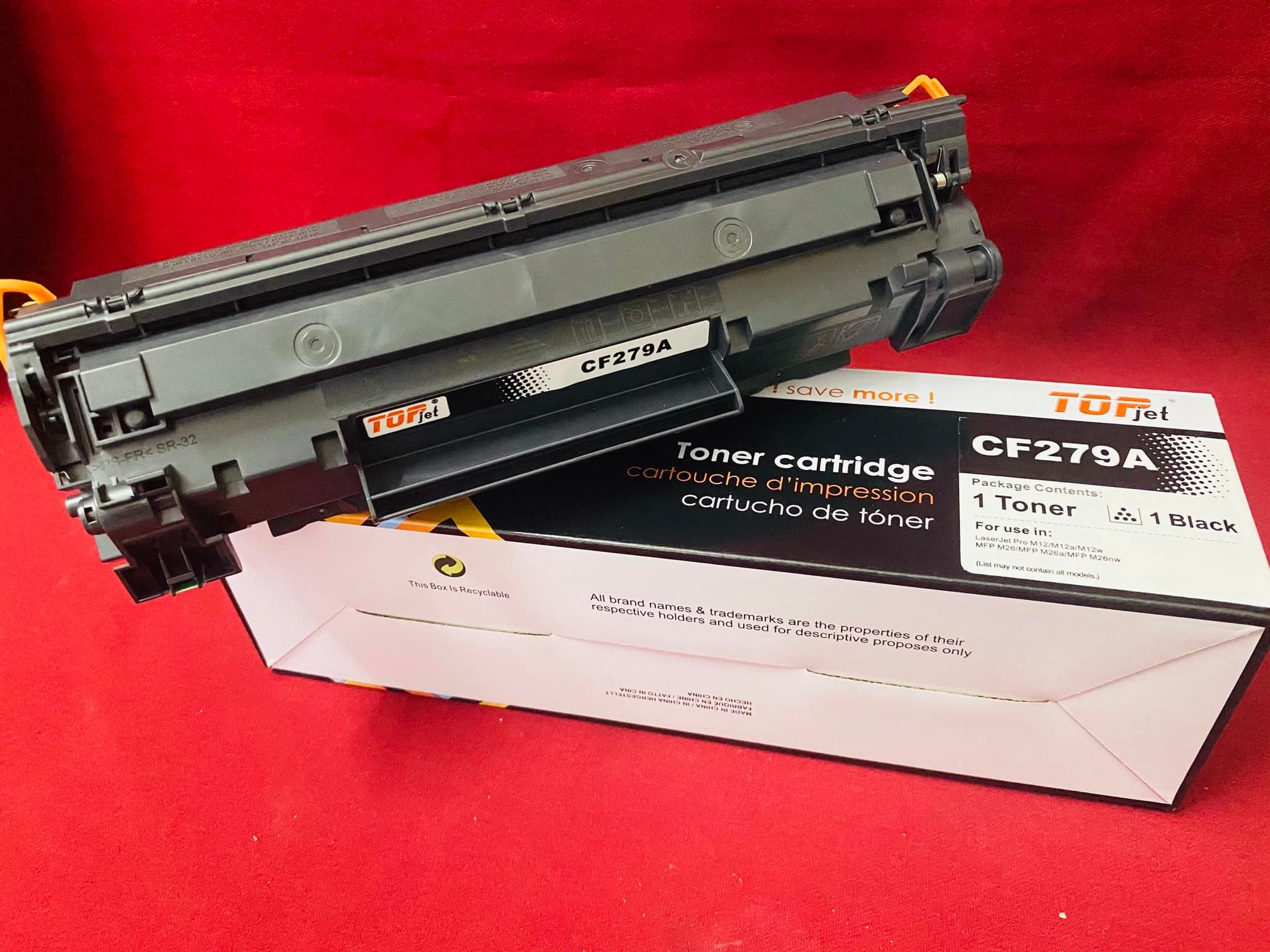 Hộp mực TOPJET 79A dùng cho máy in Hp M12A, M12W, M26A, M26W - Hàng chính hãng