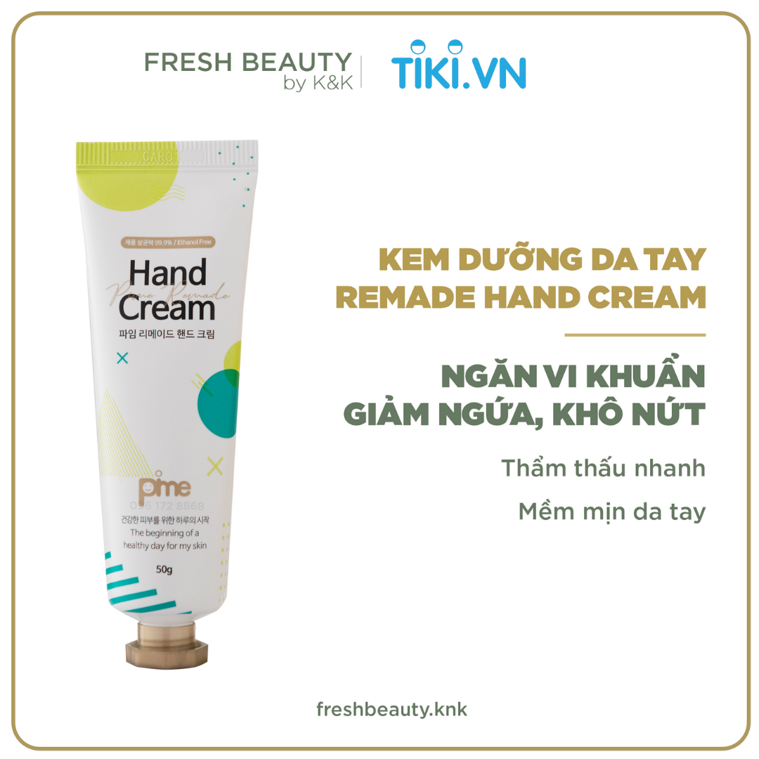 Kem dưỡng da tay Pime Handcream làm mềm, trắng mịn, cải thiện nứt nẻ, khô ráp 50g