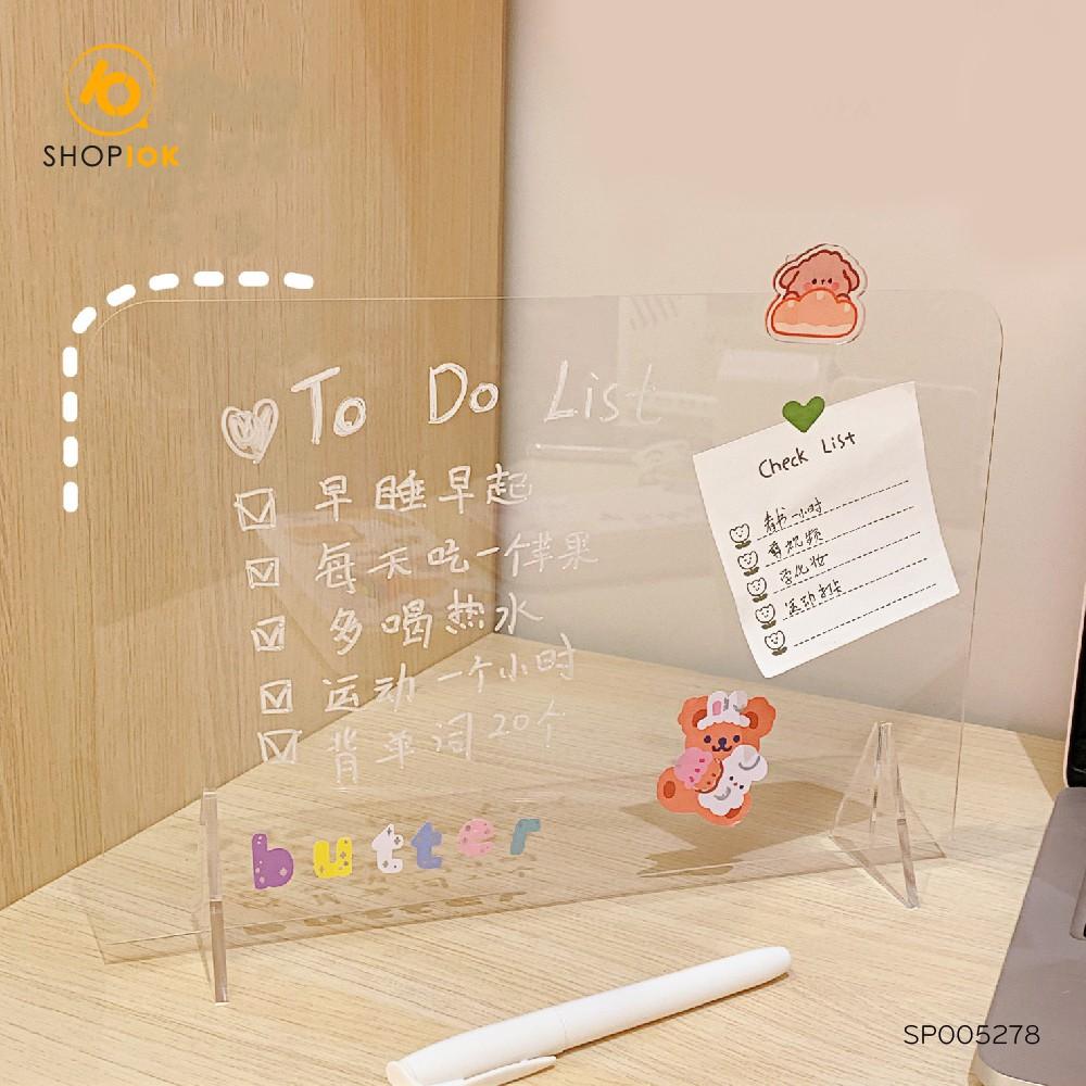 Bảng ghi nhớ hàng ngày, ghi chú thông tin quan trọng kích thước 20x30 cm kèm bút - SP005278