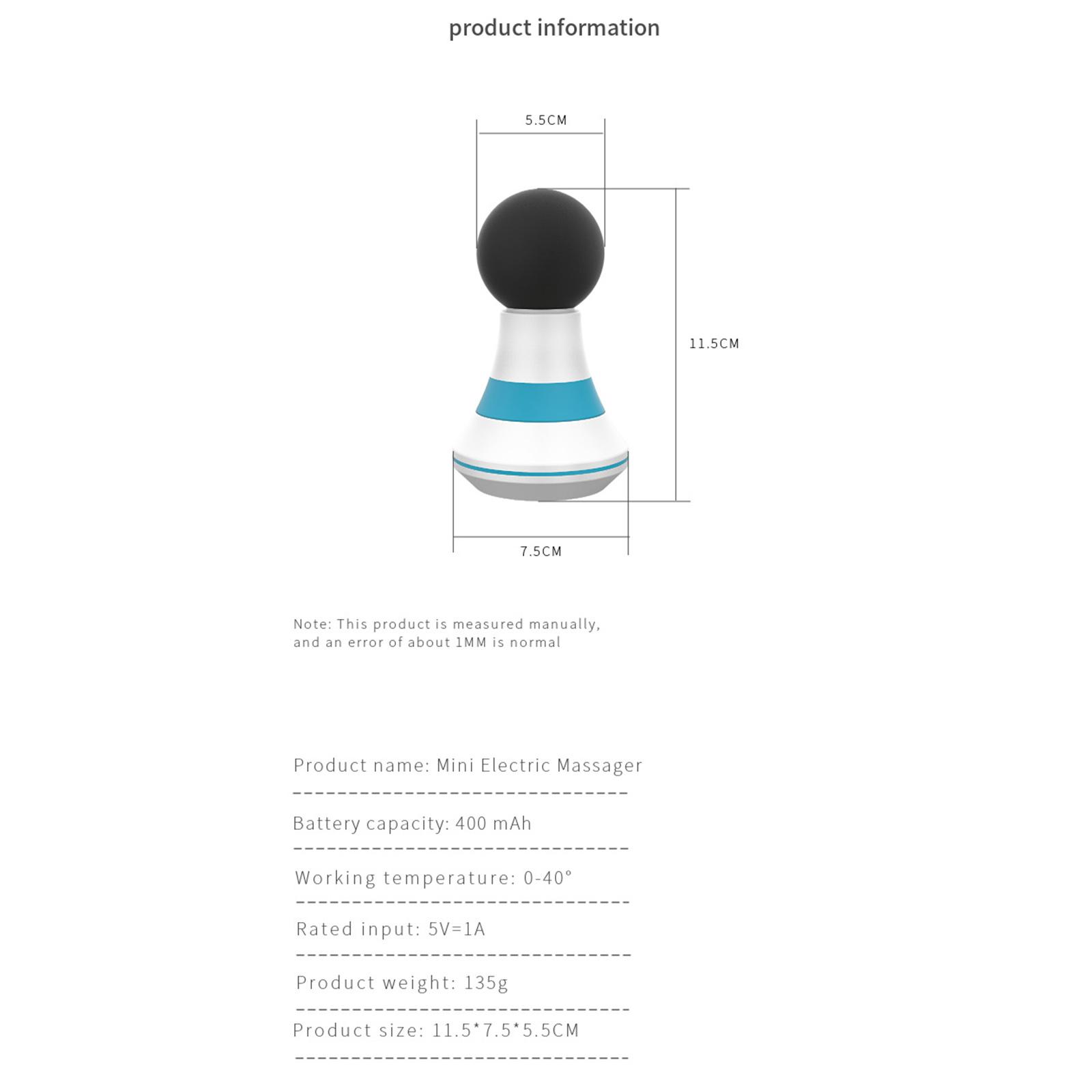 Body Massager Fascial Gun 6-Level Variable Frequency Vibration Muscle Massager for Pain Relief Quiet Electric Portable