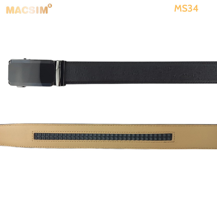 Thắt lưng nam da thật cao cấp nhãn hiệu Macsim MS34