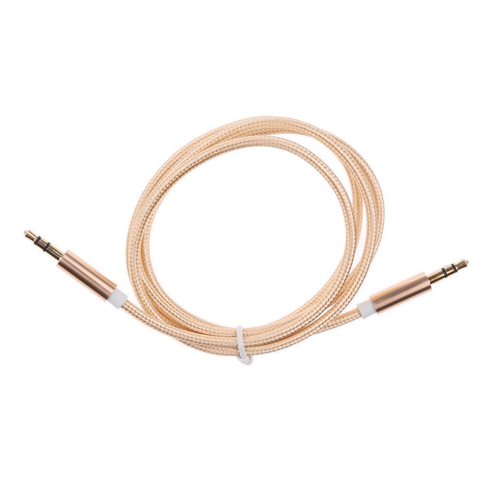 3.5mm Male AUX Stereo Audio Headphone Car Cable For iPod Phone MP3