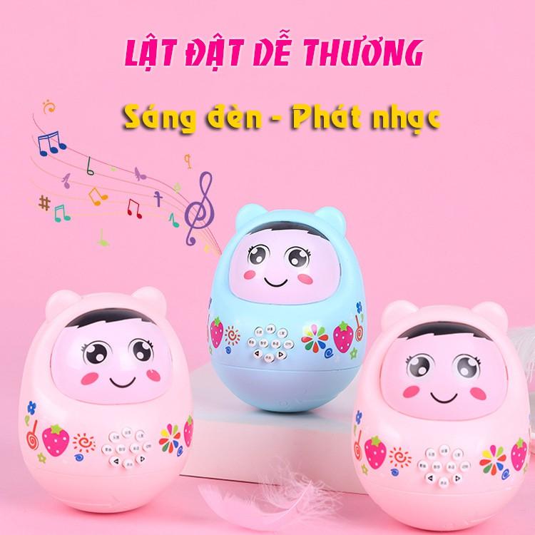 Lật đật cho bé phát nhạc sáng đèn, Lật đật có nút bấm dễ thương