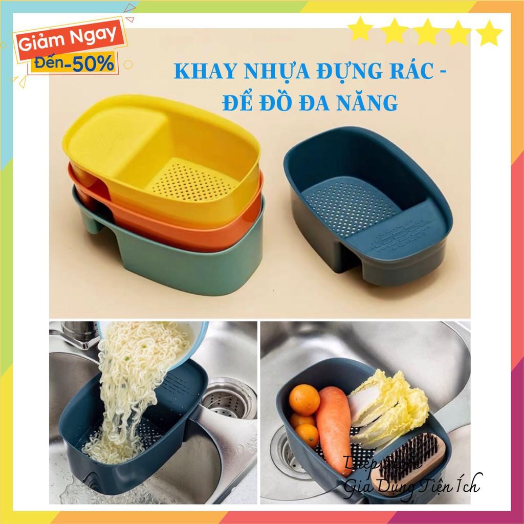 Khay nhựa lọc rác bồn rửa bát -để đồ đa năng Nhiều màu lựa chọn QC236