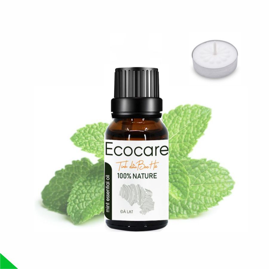 Tinh Dầu Bạc Hà EcoCare 10ml - Tặng nến xông tinh dầu