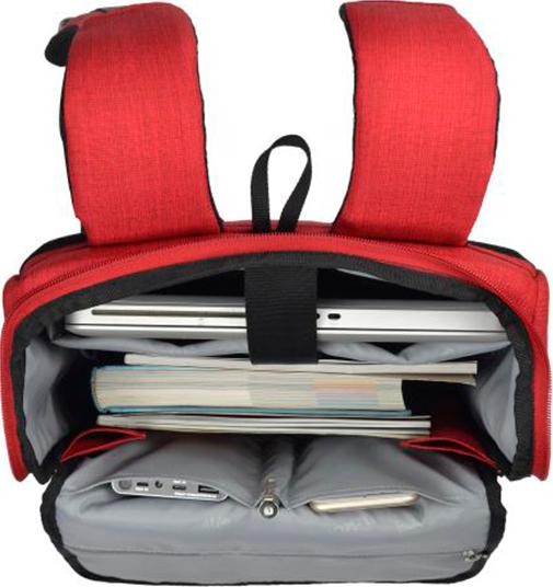 Balo laptop 15.6 inch Mikkor Lewie Backpack Red