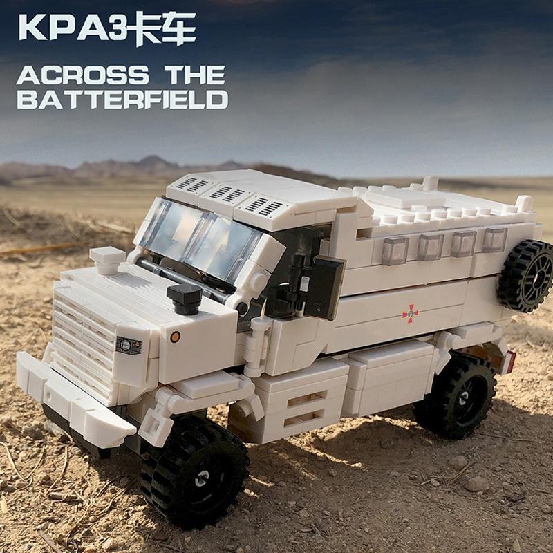 Đồ chơi Lắp ráp Xe Tải Đức KPA3, Xingbao XB06804 Humvee Truck, Xếp hình thông minh, Mô hình Quân sự