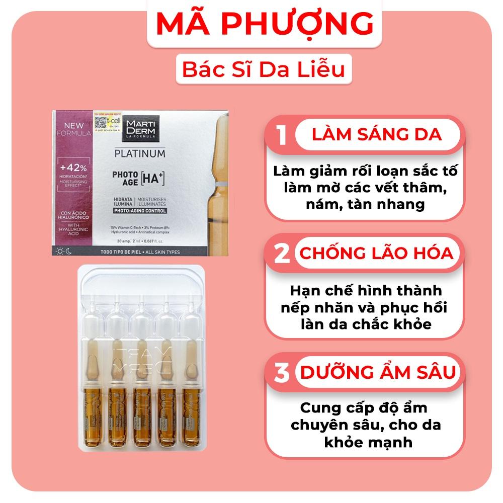 (ỐNG LẺ) Tinh chất dưỡng ẩm, sáng da và chống lão hóa Martiderm Photo Age HA+ chứa 15% Vitamin C ( ỐNG LẺ )