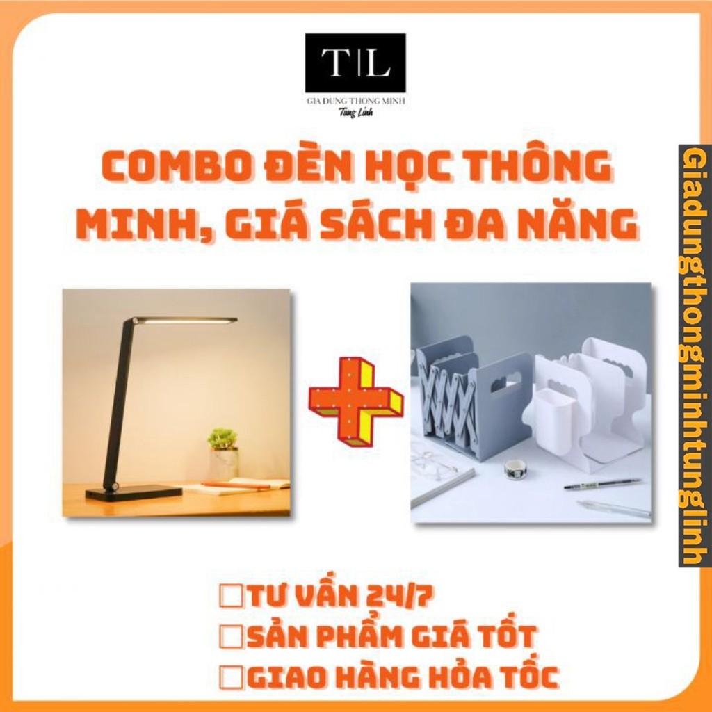 Đèn học cảm ứng và giá sách gấp gọn - Sạc Không Dây cảm ứng tiết kiệm năng lượng 5 chế độ đèn bảo vệ