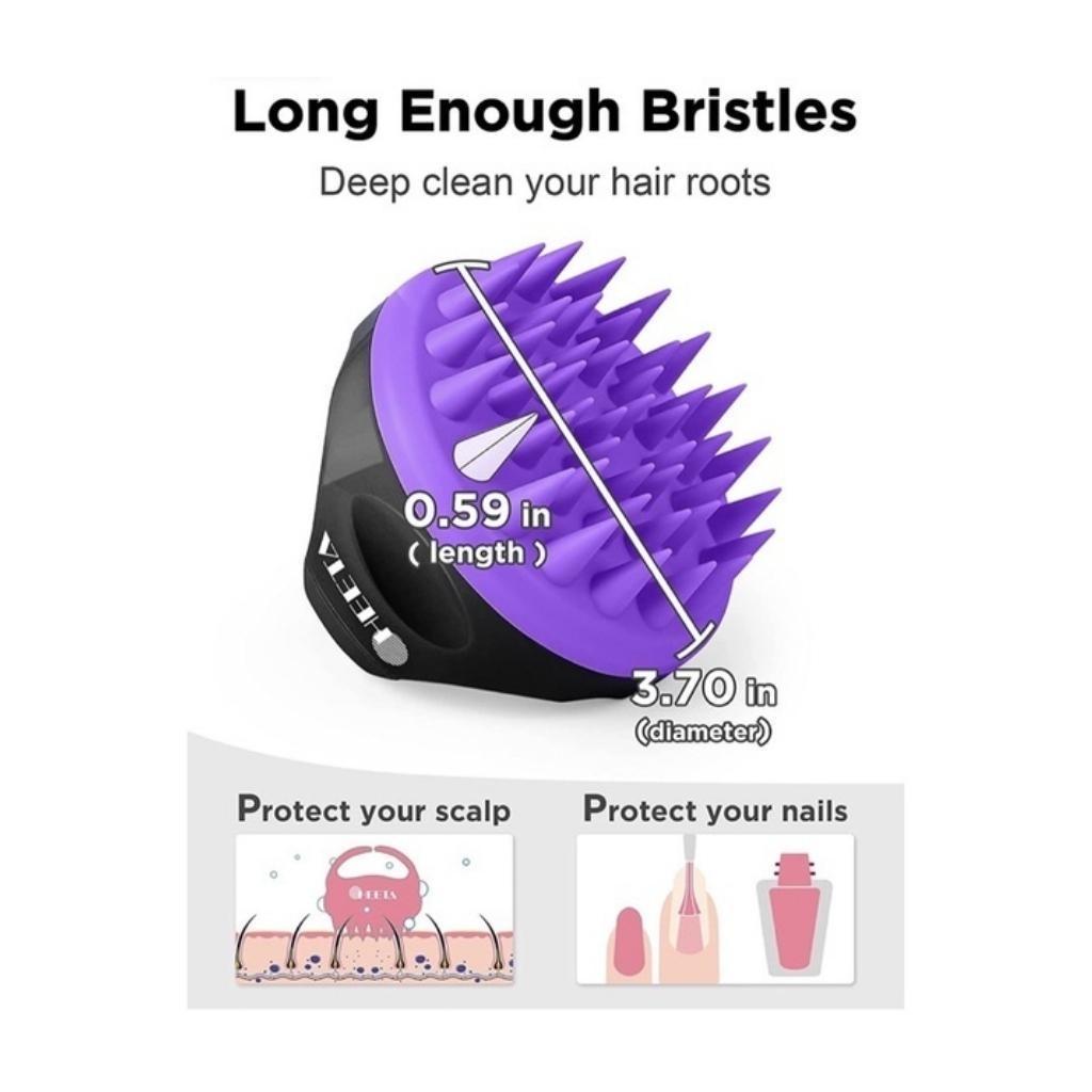 Lược Gội Đầu Silicone Heeta Shampoo Brush