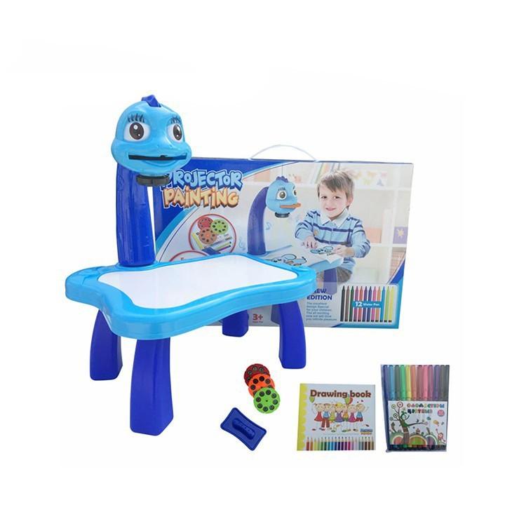 BỘ BÀN MÁY CHIẾU CHO BÉ TẬP VẼ CÓ KÈM NHẠC GIÚP BÉ PHÁT TRIỂN TRÍ NÃO