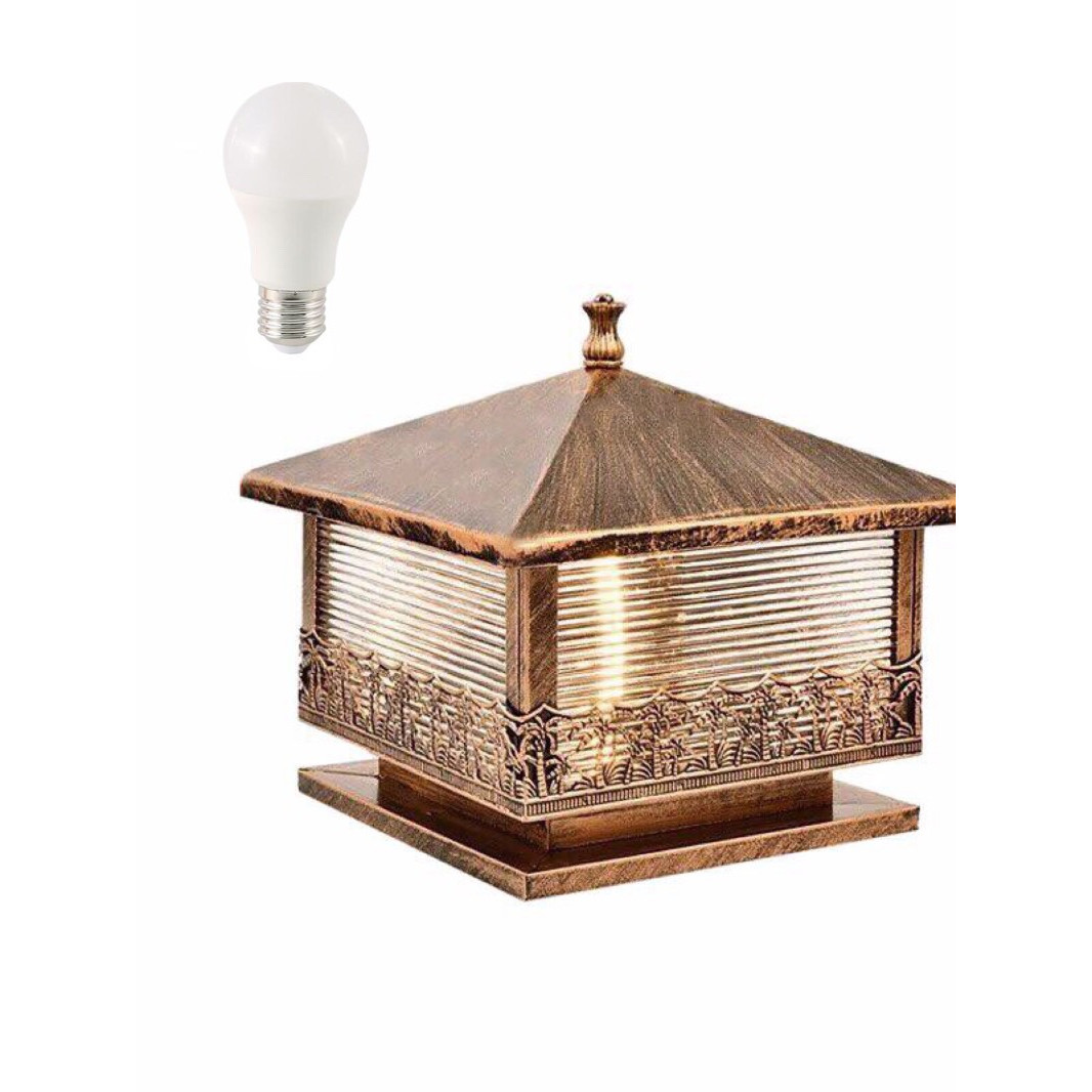 Đèn gắn trụ ngoài trời vuông phi 300 VNT7167-300