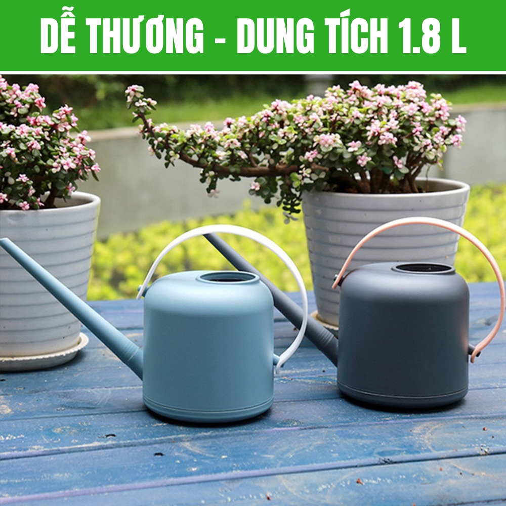 Bình tưới cây trong nhà nhỏ gọn cầm tay tiện lợi 1,8 lít